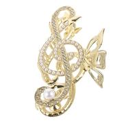 BESPORTBLE forcina a farfalla con nota musicale a forma di clip a mascella decorativa decorativo fermaglio Artigli per spessi Clip per per sottili Lega di zinco Golden