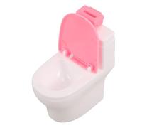BESPORTBLE Gabinetto in Miniatura Di Plastica Toilette Per Casa Delle Bambole Toilette Simulata Accessori Per Decorazioni Per Case Delle Bambole Per Giochi Di Finzione Giocattoli Per Mobili