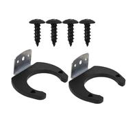 BESPORTBLE Ganci da Parete in Metallo per Microfono Ktv Set 2 Pezzi Supporto Stabile e Resistente per Appendere Microfono per Uso Domestico e Locale Karaoke