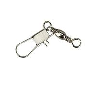 BESPORTBLE Ganci Offset Tipo B in Acciaio Inox 50 Pezzi, Anelli Girevoli Resistenti per Pesca Traina Mare e Feeder, Attrezzatura Terminali per Pescatori Esperti