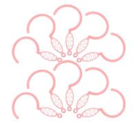 BESPORTBLE Ganci per Zanzariere in Plastica Rosa Set da 20 Pezzi Clip per Tende a Rete Supporti per Zanzariere a Baldacchino Accessori Leggeri e Stabili per Gazebo Lettini e Uso Esterno