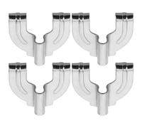 BESPORTBLE Gancio ad Artiglio per Tamburo Design Unico e Materiale Robusto 4 Pezzi in Lega di Alluminio Argento Accessorio Versatile per Strumenti a Percussione e Grancassa