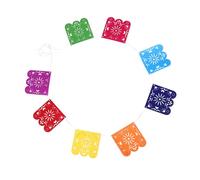 BESPORTBLE Ghirlande di Feltro per Feste Messicane Decorazioni per Compleanni e Matrimoni Striscioni Colorati per Carnevale e Giorno dei Morti Bandiere da Appendere alla Parete