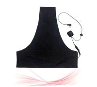 BESPORTBLE Gilet Riscaldante Elettrico Gilet Riscaldato USB Cuscinetto Riscaldante Gilet Riscaldato Cuscinetto Riscaldante Regolabile Gilet Riscaldati Lavabili Nero