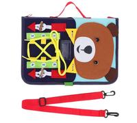 BESPORTBLE Giocattoli Montessori Busy Board: Libro degli Attività Educative con Animali per Bambini, Giocattolo da Viaggio per Bambini e Bambine che Imparano le Capacità Motorie