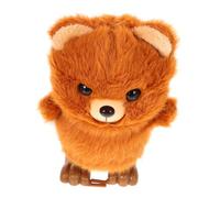 BESPORTBLE Giocattolo a Molla Orso in Peluche Marrone Design Caricabile Facile da Impugnare, Come Regalo per Bambini Durante Le Feste
