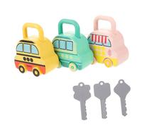 BESPORTBLE Giocattolo per Sbloccare Chiave 3pezzi per Sviluppo Intellettuale Bambini 0-3 Anni in Plastico, per Compleanni e Festività