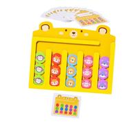 BESPORTBLE Gioco da Tavolo in Legno per Ordinamento dei Colori Giocattolo Educativo per Apprendimento dei Colori Forme di Puzzle Scie per Ragazzo Ragazza Ragazza Giocattolo Sensoriale per ORD