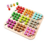 BESPORTBLE Gioco Da Tavolo Sudoku in Legno Tabellone Legno Pioli Giocattolo Da Tavolo Scacchi Sudoku Giochi Per Ragazzo Per Educazione Precoce