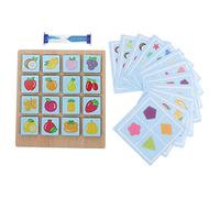 BESPORTBLE Gioco di Memoria per Legno Forma di Frutta Interattivo Educativo per Allenamento Cognitivo e Sviluppo Creativo Gioco da Tavolo Portatile