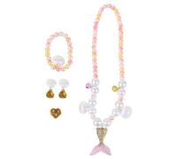 BESPORTBLE Gioielli Bambina con Collana e Bracciale in Pendente Forma Colorati per Feste e Giochi Ruolo