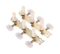 BESPORTBLE Gold-Plated Triple Guitar Tuning Pegs With Acrylic Buttons For Classical And Acoustic Guitars, Durable Machine Heads Set For Precise String Tuning