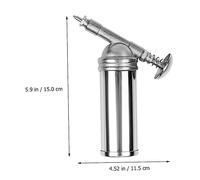 BESPORTBLE Grease Nozzle Mini Manual Oiler High Pressure For Vehicle And Excavator Maintenance Alloy Spring Press For Easy One Hand Use in Narrow Spaces