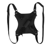 BESPORTBLE Imbracatura Regolabile Doppia Spalla in Pelle per Portaspada Rinascimentale e Cosplay, Cintura Posteriore per Trasporto Due Spade, Zaino e Adulti