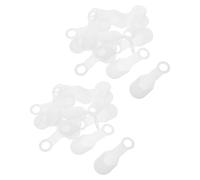 BESPORTBLE Impugnature Trasparenti in Silicone Antiscivolo per Grucce in Legno e Plastica Set da 100 Pezzi Coprigrucce Elastici Riutilizzabili per Organizzazione Armadio e Uso Domestico