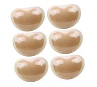 BESPORTBLE Inserti Reggiseno Push Up a Cuore in Spugna, 3 Paia Beige | Bikini e Costumi da Bagno, Riutilizzabili, Volume Extra, Aderenza Sicura, Profilo Sagomato