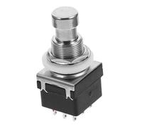 BESPORTBLE Interruttore Per Effetti Chitarra Acustica Nero Pulsante Piede Per Amplificatore Materiale Epossidica e Compatto e Durevole Per Uso Live e Outdoor