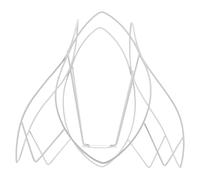 BESPORTBLE Iron Wire Frame For Lampshade, DIY Frame For Lampshade in ferro bianco, stabile, per caffè e ufficio, cornice per lampada fai da te, moderna, E27