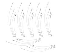 BESPORTBLE Kit Filo da Pesca Anti-morso 80 Pezzi con Terminali in Acciaio Inox Resistenti alla Corrosione Lenza Guida per Pesca in Acqua Salata e Acqua Dolci Set Multifunzione