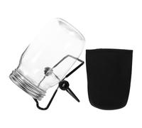 BESPORTBLE Kit per Vasetti a Bocca Larga per Germinazione con Coperchio in Acciaio Inox Supporto Salvaspazio e Sacchetto Ombreggiante per Coltivazione di Germogli di Semi di Fagioli