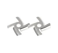 BESPORTBLE Lame per Carne in Acciaio Inossidabile 2 Pezzi Set Compatibili Tritacarne Domestici per Uso Cucina Foro Centrale 9 MM e Diametro 55 MM