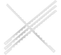 BESPORTBLE Lame per Tagliare Pane in Acciaio Inox Set 4 Pezzi, Affettatrice Seghettata Riutilizzabile per Macchina del Pane, Utensili Cucina Professionale per Fette Nette senza Briciole