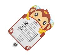 BESPORTBLE Lavagna Musicale per Teoria Musicale Forma Scimmia Lavagnetta Portatile per Principianti Strumento Didattico per Riconoscimento Note e Coordinazione Mano-occhio