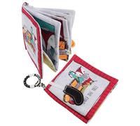 BESPORTBLE Libri di Stoffa per Ragazzo Ragazza 2 Pezzi Libro Educativo Resistente allo Strappo Tessuto Testurizzato Colori Vivaci e Dimensioni Portatili Gioco Sensoriale per Piccoli