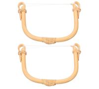 BESPORTBLE Manico in Vimini per Teiera in Ceramica 2 Pezzi, Accessori Ricambio Maniglia per Bollitore del Tè, Impugnatura Resistente in Bambù per Teiera Cinese, Sostituzione Sicura per Uso