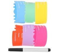 BESPORTBLE Manicotto per tazza con etichetta per Manicotto isolante termico per etichette per i nomi delle bottiglie da interni custodia in silicone fasce con