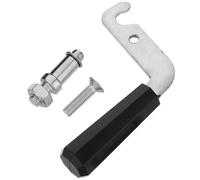 BESPORTBLE Maniglia per Stufa a Legna Resistente al Calore con Impugnatura Antiscivolo, Maniglia a Forma per Porta Caldaia, Set di Ricambio con Installazione senza Attrezzi per Caminetti