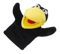 BESPORTBLE Marionetta a Mano in Peluche a Forma di Corvo, Burattino Bocca Mobile per Piccoli, Giocattolo Didattico Leggero e Portatile per Teatro dei Burattini e Raccontastorie