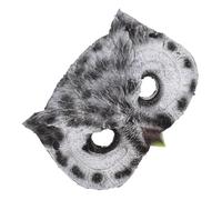 BESPORTBLE maschera da gufo maschera di halloween spaventosa maschera di gufo piumato costume da festa in maschera Cosplay schiuma mestiere maschera animale Maschere di carnevale pu Grigio