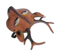 BESPORTBLE Maschera Decorativa Cervo PU Resistente per Halloween e Natale Maschera Cosplay Animale per Feste Accessorio Party Unisex