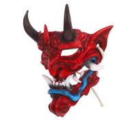BESPORTBLE Maschera Demonio Hannya Giapponese e Resistente per Halloween e Cosplay Uomo Accessorio Spaventoso per Feste e Festival