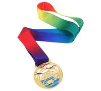 BESPORTBLE Medaglia per Il Premio di Una Competizione Sportiva: medaglia per la partecipazione al Nuoto con Cordino per Gare di Nuoto, Gare di Corsa e riconoscimenti agli Atleti