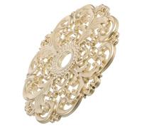 BESPORTBLE Medaglione Rotondo da Soffitto in Materiale Resistente Stile Europeo Intagli Floreali Decorativi Angolari per Illuminazione Domestica Anello Medaglione Piatto Versatile per