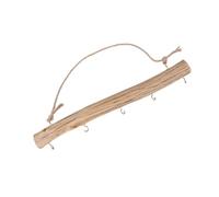 BESPORTBLE Mensola da Parete in Legno con Ganci Multipli per Gioielli e Chiavi Organizer Sospeso dal Design Essenziale per Camera da Letto e Regalo Compleanno Madre