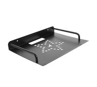 BESPORTBLE Mensola da Parete per Proiettore e Router in Alluminio Spaziale Nero con Protettivo Ventilazione e Portata Rinforzata per Ufficio e Casa