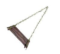 BESPORTBLE Mensola Sospesa a Dondolo in Legno Naturale Scaffale per Altalena Sospesa Decorazione Creativa da Parete Organizer Rustico per Casa e Spazi Moderni