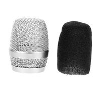 BESPORTBLE Metallo Per Microfono Testina Di Ricambio in Metallo Accessori Per Microfono Resistente e Durevole Facile Da Indossare e Rimuovere Adatto Per Ktv Balli Conferenze e Interviste Tele