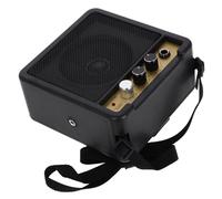 BESPORTBLE Mini Amplificatore Chitarra Elettrica Portatile Alta Fedeltà per Basso e Acustica Compatto e Robusto per Musicisti in Movimento Accessorio Pratico con Cavo Audio e Adattatore Nero