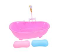 BESPORTBLE Mini da Bagno per con Spruzzatore Accessorio Miniatura per Casa delle Vaschetta Bagnetto per Giochi Ruolo e Decorazioni Micro Paesaggio