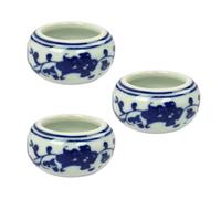 BESPORTBLE Mini Ink Saucer in Ceramica, Set 3 Pezzi, per Calligrafia Cinese