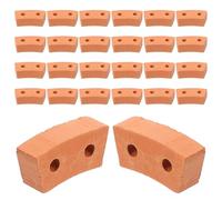 BESPORTBLE Mini Mattoncini Colore Khaki 30 in Argilla Facili da Assemblare per per Modelli di Case in Miniatura e Tavoli da