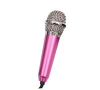 BESPORTBLE Mini Microfono Karaoke Portatile Rosa Con Cuffie Condensatore Per Registrazione e Canto Compatibile Smartphone Pc Tablet Super Leggero e Facile Da Trasportare