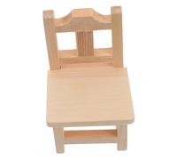BESPORTBLE Mini Sgabello in Legno Piccolo per Casa delle Bambole Arredamento Miniatura con Dettagli Artigianali Decorazione per Soggiorno e Cucina Accessorio Autentico per Esposizioni