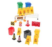 BESPORTBLE Mini Stradali e Segnali di Traffico Educativo per Modellini in Scala per Scuola Sabbiera e Feste Tema Traffico