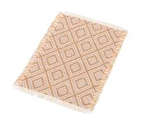 BESPORTBLE mini tappeto mini ornamento per la casa Décor in casa delle bambole accessori per case delle bambole in miniatura tappeti in miniatura miniature di case delle bambole stoffa Beige