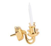 BESPORTBLE Miniatura Decorativa Candela a Due Teste per Casa Accessorio per Scene Decorazione Chic e Delicata per Miniature per Foto e Materiale Resistente e Leggero